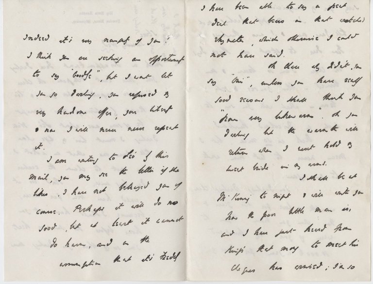 Correspondence from Moreton Frewen to Clara Jerome, April 1881